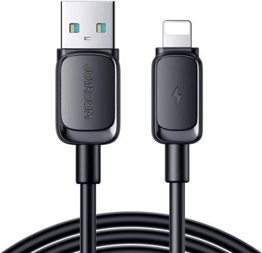 Joyroom καλώδιο φόρτισης και δεδομένων USB σε Lightning 2,4 A 1,2 m μαύρο