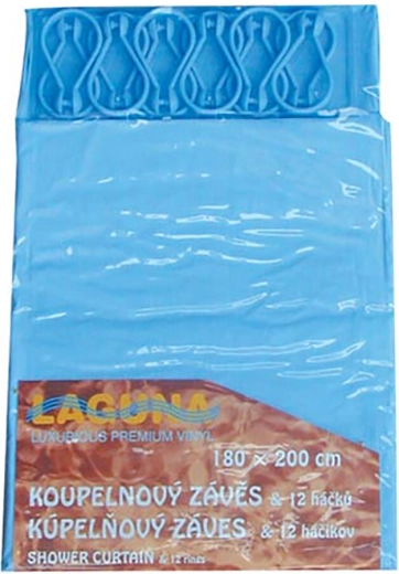Κουρτίνα μπάνιου UNI 180 × 180 cm από PEVA, 12 γάντζοι, μίξη χρωμάτων