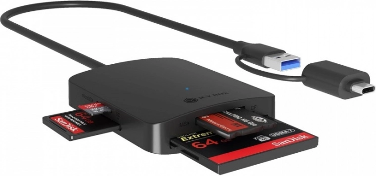 Αναγνώστης καρτών 4σε1 USB Type-C + A