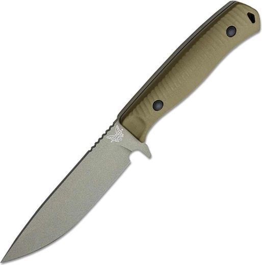 Benchmade Anonimus μαχαίρι outdoor με σταθερή λεπίδα G10, γκρι/λαδί, θήκη Boltaron