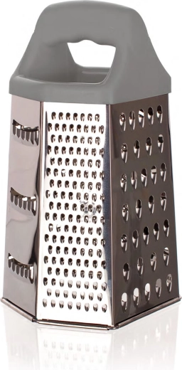 Εξάπλευρος ανοξείδωτος τρίφτης 22,5 cm Culinaria Grey