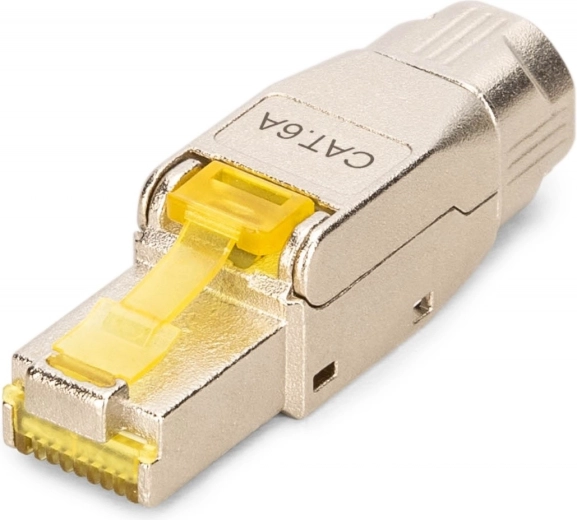 Σύνδεσμος RJ45 κατ. 6A STP για 10GbE και PoE++, μεταλλικός χωρίς εργαλεία, AWG 22–27
