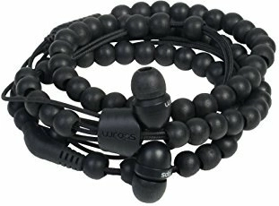 Wraps Natural Ebony μαύρα in-ear ακουστικά με ξύλινες χάντρες