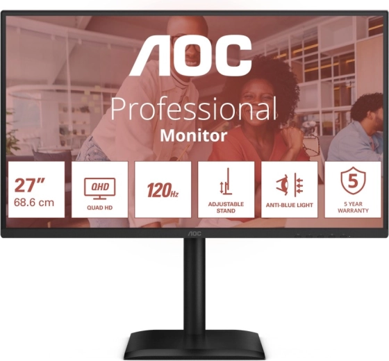 AOC Q27E4CV 27" QHD IPS οθόνη 120 Hz με USB-C και RJ-45