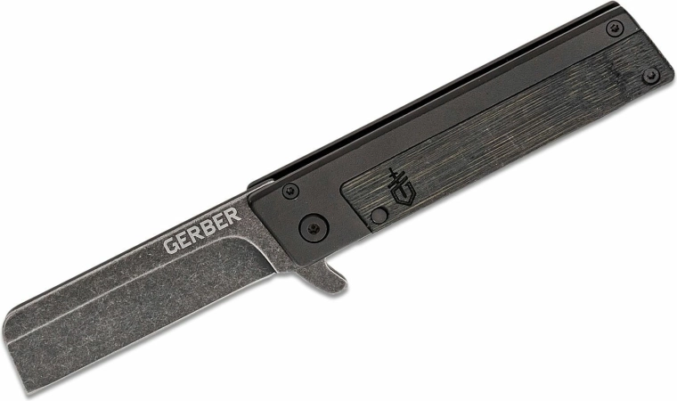 Gerber Quadrant – πτυσσόμενο μαχαίρι τσέπης από μπαμπού, μαύρο, λεπίδα 6,9 cm