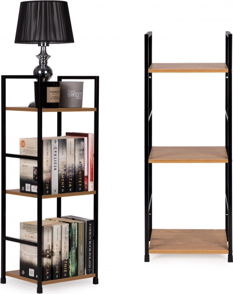 Modernhome σοφίτα βιβλιοθήκη με 3 ράφια