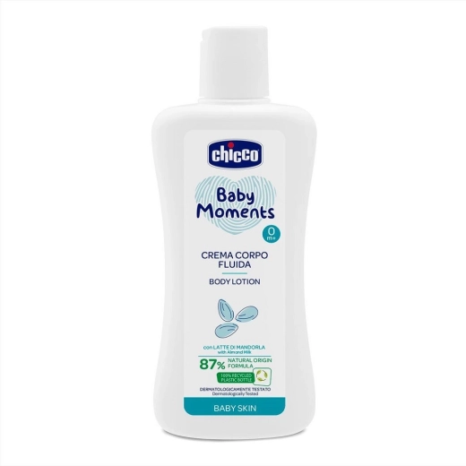 Chicco σωματικό γάλα αμυγδάλου Baby Moments 200 ml