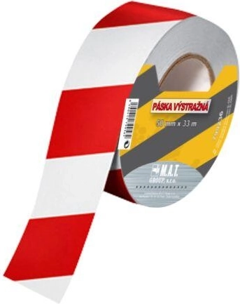 Προειδοποιητική ταινία 75 mm x 250 m λευκό-κόκκινη