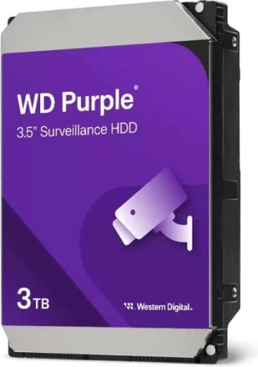Σκληρός δίσκος Western Digital WD Purple 3 TB 3,5" για συστήματα παρακολούθησης