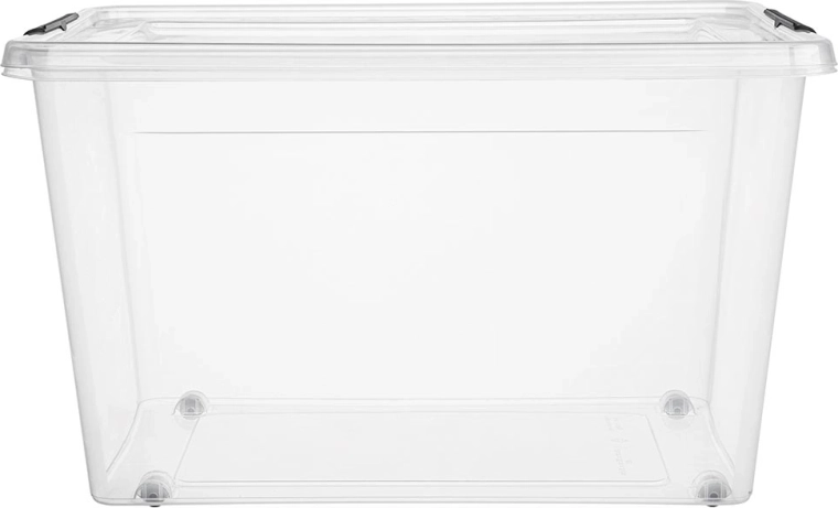 SimpleStore αποθηκευτικό κουτί με καπάκι και ροδάκια 60 l