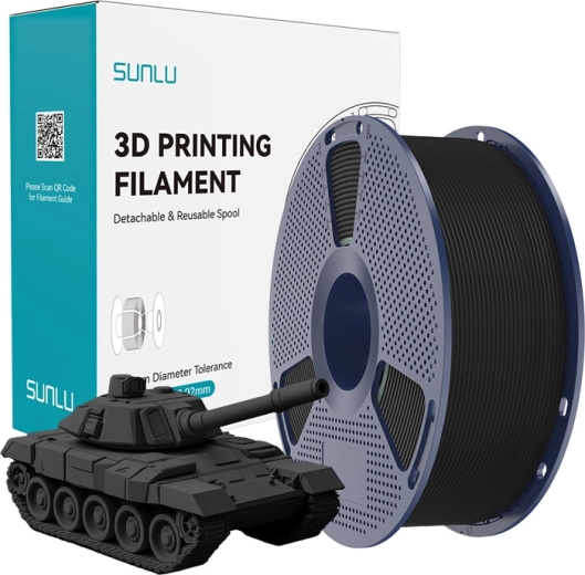 Sunlu pla+ high-speed μαύρο νήμα filament για 3D εκτύπωση 1,75 mm