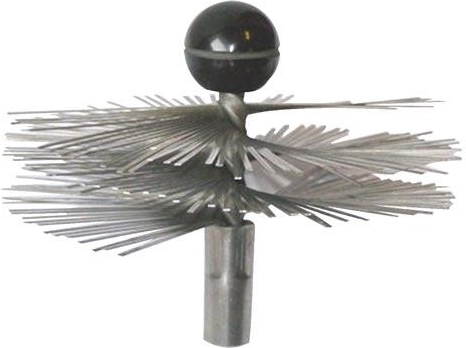 Ανοξείδωτη βούρτσα καμινάδας 150 mm