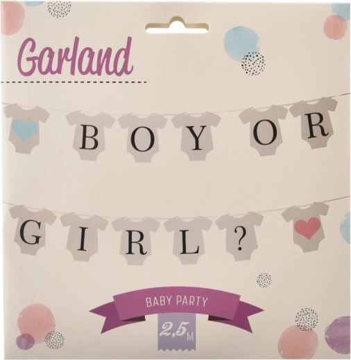 Χάρτινη γιρλάντα Boy/Girl 2,5 m