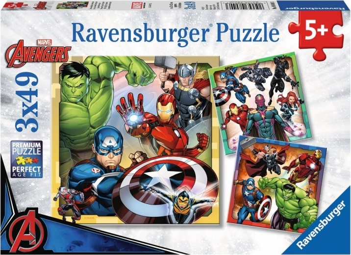 Παζλ Ravensburger Marvel Avengers 3x49 τεμ.