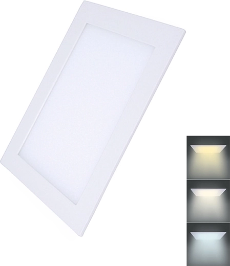 Solight LED μίνι τετράγωνο πάνελ οροφής CCT 18 W