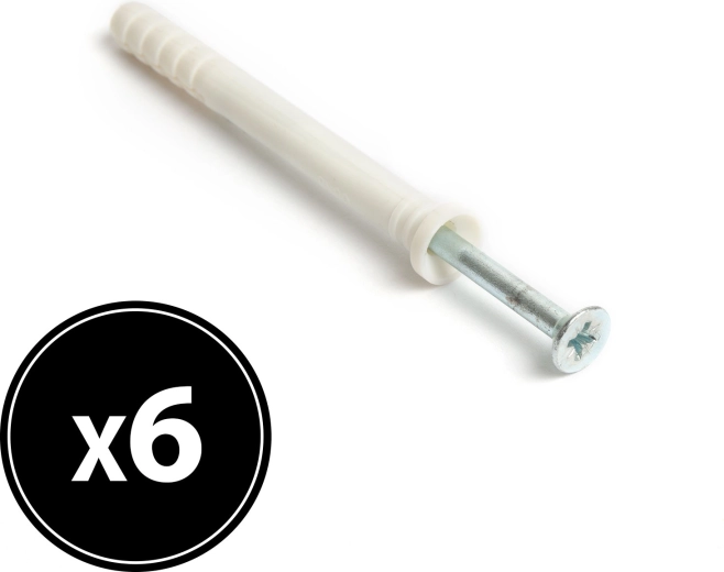 Καρφωτό βύσμα 8 × 80 mm, 6 τεμ.