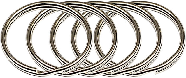 Κρίκοι για κλειδιά 30 mm, επινικελωμένοι (50 τεμ.)