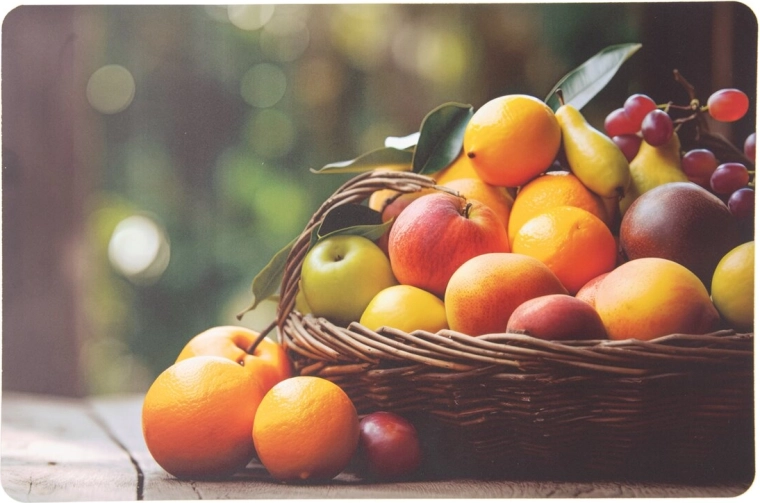 Πλαστικό σουπλά με μοτίβο φρούτων 43 × 28 cm