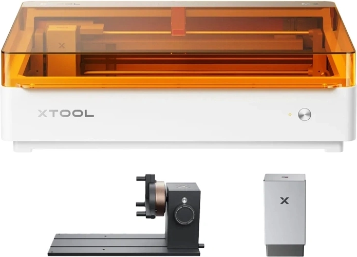xTool M2 Deluxe 10 W λέιζερ χαρακτικής και κοπής με μονάδα CMYK και περιστροφικό κιτ RA3 Lite