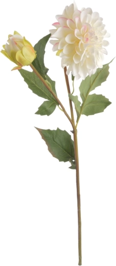 Τεχνητό λουλούδι ντάλια λευκή 68 cm