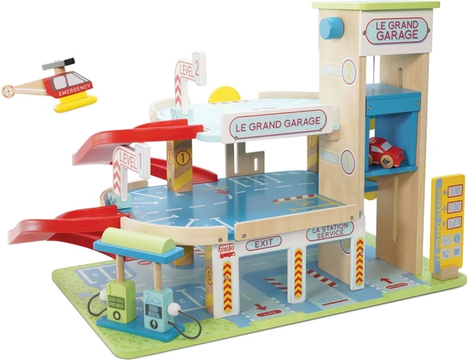 Le Toy Van ξύλινο πολυώροφο γκαράζ Le Grand Garage