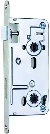Χωνευτή κλειδαριά K135 72/80 P-L WC λευκή γαλβανισμένη με καρέ 6x6 mm