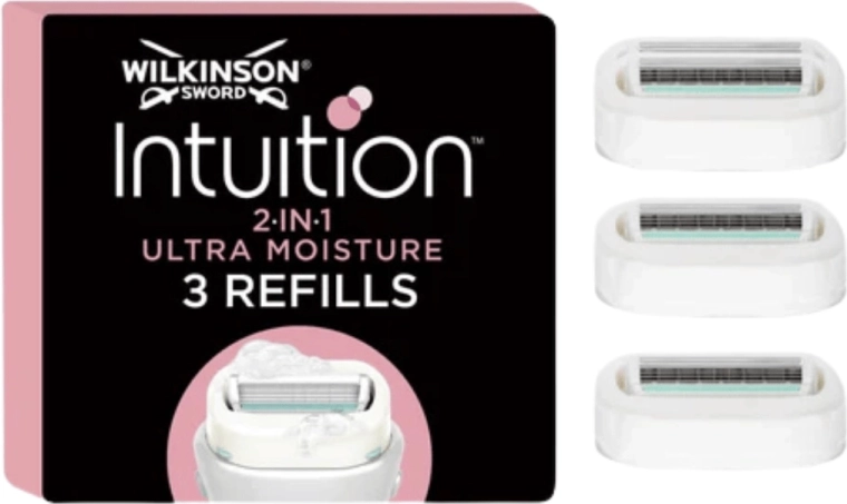 Ανταλλακτικές κεφαλές ξυρίσματος Wilkinson Intuition 2σε1 Ultra Moisture, 3 τεμ.