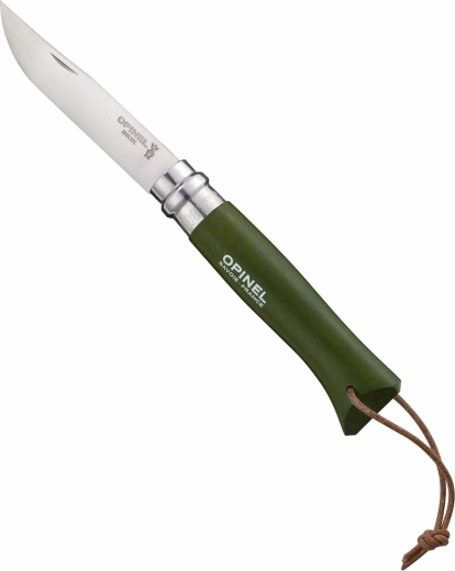 Opinel N°08 Trekking χακί πτυσσόμενο μαχαίρι τσέπης 8,5 cm, ξύλο οξιάς