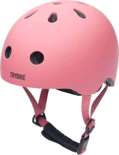 Παιδικό κράνος ποδηλάτου και πατινιών Trybike ροζ xs