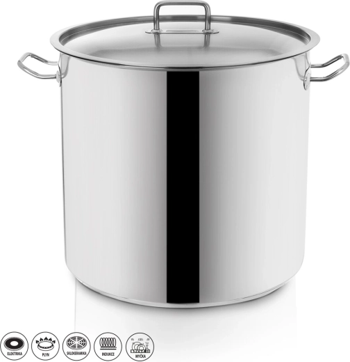 Ανοξείδωτη κατσαρόλα Stock 22 l με καπάκι