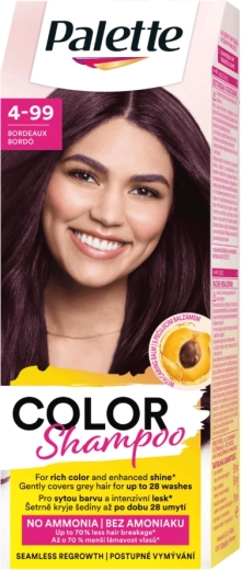 Palette Color Shampoo 4-99 μπορντό, 50 ml