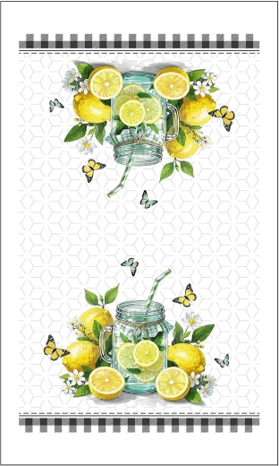 Βαμβακερή κουζινόπετσα Citron 38 × 63 cm