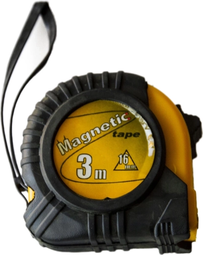 Απογυμνωτής / μεζούρα με επαναφορά MAGNETIC 3 m × 16 mm