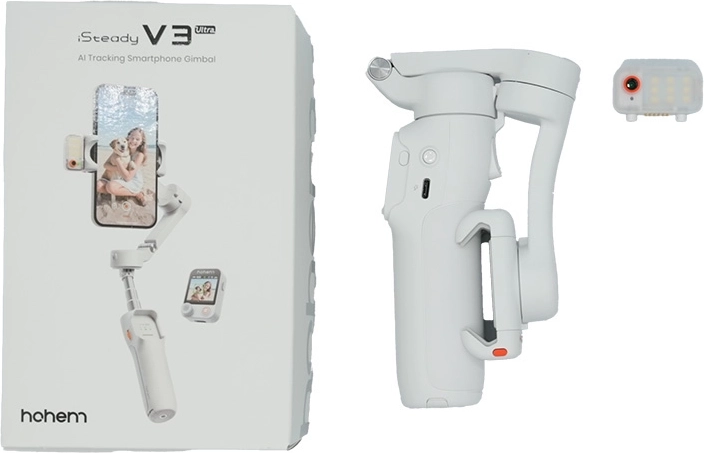 Hohem iSteady V3 Ultra λευκό gimbal για smartphone με AI παρακολούθηση