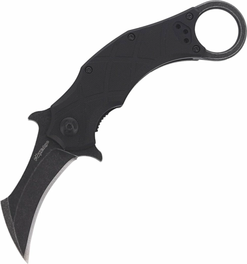 Πτυσσόμενο τακτικό μαχαίρι karambit FOX Knives Edge The Claw 2, 6,9 cm, μαύρο