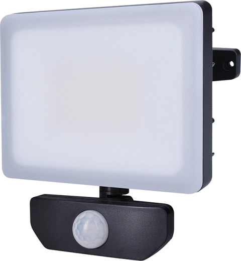 Solight Quick LED προβολέας με αισθητήρα κίνησης 30 W, 2550 lm, 4000 K, IP44, μαύρος
