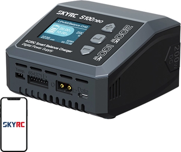 Έξυπνος φορτιστής AC/DC SkyRC S100neo