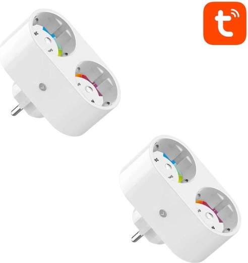 Gosund SP211 έξυπνη διπλή πρίζα Wi‑Fi (2 τεμ.) με μέτρηση κατανάλωσης (Tuya)