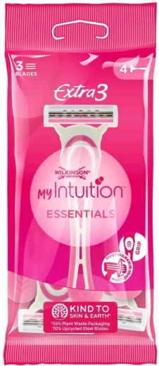 Wilkinson Extra Essentials 3 Beauty ξυραφάκι μίας χρήσης, 4 τεμ.
