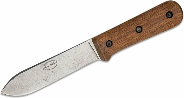 KA-BAR Becker Kephart υπαίθριο μαχαίρι με λαβή από καρυδιά και δερμάτινη θήκη