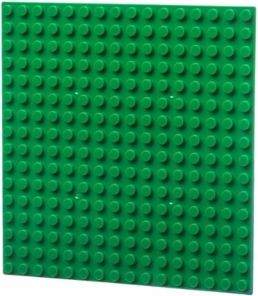 L-w Toys βάση κατασκευών 16×16 σκούρο πράσινο