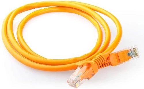 Δικτυακό patch καλώδιο Cat 5e UTP 0,5 m, πορτοκαλί, με χυτά καλύμματα