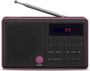 Ραδιόφωνο Pliszka USB FM μαύρο
