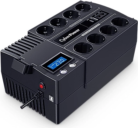 Εφεδρικό τροφοδοτικό UPS CyberPower 1200 VA/720 W με LCD, AVR και 8× Schuko