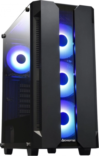 Κουτί Midi Tower CHIEFTEC Hunter με 4x ανεμιστήρες RGB