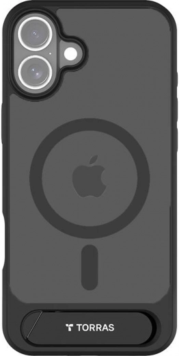 Μαγνητική θήκη TORRAS με βάση στήριξης για iPhone 16 Plus – μαύρη