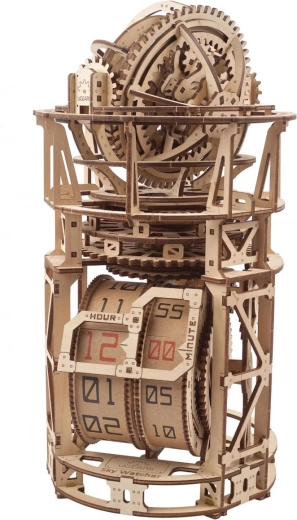 Ugears ξύλινο μηχανικό μοντέλο μηχανισμού ρολογιού με tourbillon