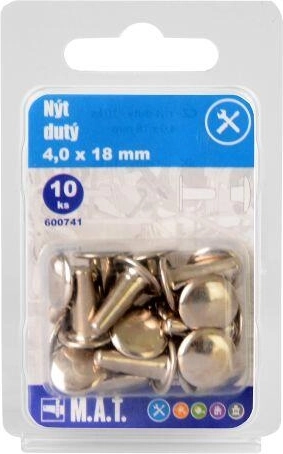 Κοίλο πριτσίνι 4 × 18 mm (10 τεμ.)