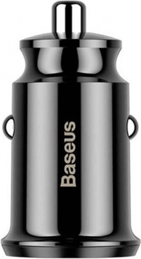 Φορτιστής αυτοκινήτου BASEUS Grain 2× USB 5 V 3,1 A μαύρος