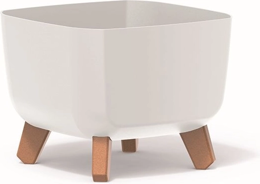 Γλάστρα με ποδαράκια Gracia Square 39 cm – λευκή